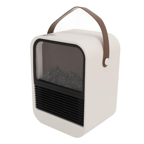 Calentador Eléctrico, Ventilador de Ventilador Caliente Eléctrico Silencioso Efecto de Carbón Altamente Simulado 1000 (Enchufe de la UE)