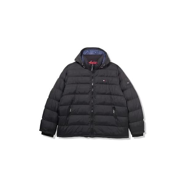 Tommy Hilfiger Mens Hooded Puffer Jacket (Standard and Big & Tall)