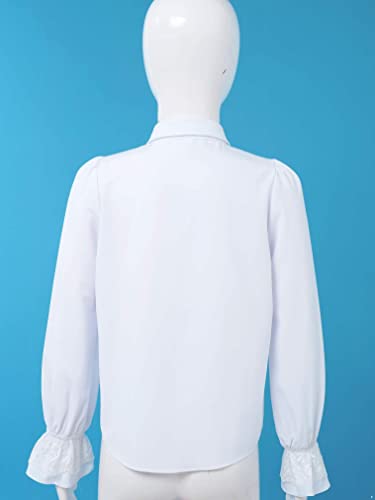 JEATHA Kids Boys Pirate Shirt Vampire Renaissance Victorian Steampunk Gothic Ruffled Blouse Tops4