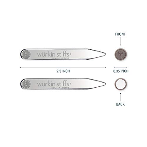 Wrkin-Stiffs-Two-25-Inch-Magnetic-Power-Stays-in-storage-case-Collar-Stays-TSA-Friendly