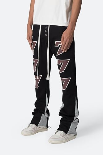 mnml Men's B589 Flare Fleece Contrast Denim4