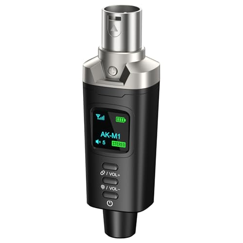 Aokeo AK-M1 XLR Bluetooth Receiver-High-Fidelity Wireless Audio Adapter,100ft Stable Connection,Stereo