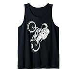 Vintage Astronaut BMX Wheelie Space Rider Grafik Tank Top