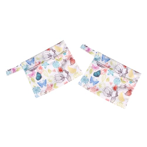 Mikinona Bolsa Para Compresas Sanitarias 2 Unidades 14x18 Cm Estampada Multifunción Portátil Almacenamiento Práctico Para Viaje Uso Femenino Obsequio Amigas