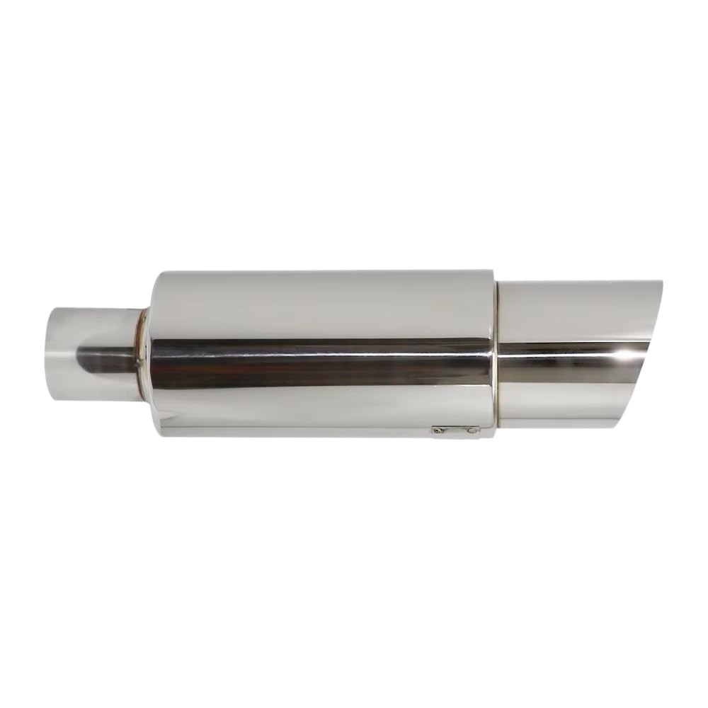 Tubo De Escape Coche Silenciador Tambor Recto Cola Universal