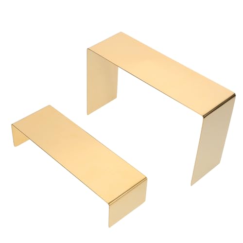 Happyyami Shoe Display Rack 2 Pack Fashionable Metal Shoe Rack Handbag Display Stand