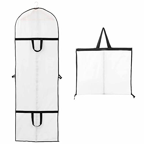 Niviy Housse de protection longue pour vêtements - Étanche à la poussière - Anti-mites - Avec fermeture éclair - En PEVA - Imperméable - Anti-acariens - Respirant - 1 pièce - 60 x 180 cm Cover