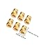 FRCOLOR 100pcs Copper Heat-Set Threaded Insert Nuts, Heat Resistant Knurled Embedment Nuts M3 X 4.5 X 4.0mm, Industrial Fasteners for 3D Printing and Assembly