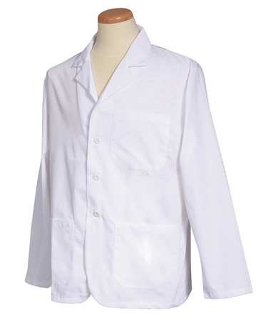 Lab Coat, XL, White, 28-1/2 in. L