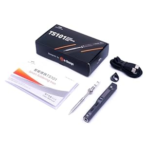 MINIWARE TS101 Soldeerbout lasapparaat B2 Tips Draagbaar Digit DC5525 USB-C 90 W temperatuur instelbaar 50-400 ℃ origineel digitaal OLED programmeerbaar
