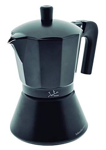 Jata Hogar CFI12 ekspres do kawy włoski Full Induction, aluminium, czarny, 18,40 x 14,5 x 24,5 cm