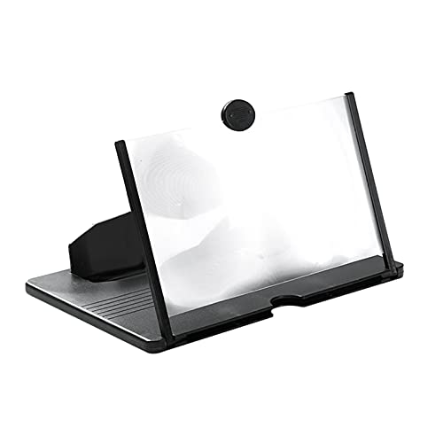 Lupa de tela de telefone 3D de 32 polegadas, ampliação de vídeo HD, suporte transparente para lente