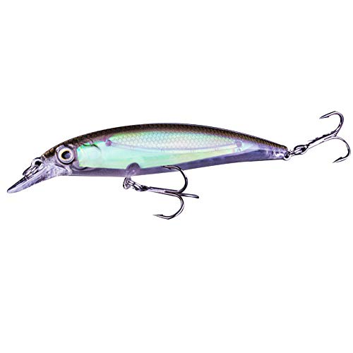 0Miaxudh Lureous Fishing Lure, 11cm Wobblers de Pesca Luminous Minnow Artificial Fish Lures Bait Tackle Tool 10#