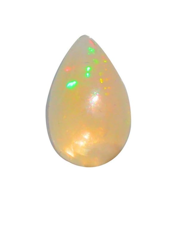 Opale éthiopienne naturelle, le cadeau idéal sous forme de cabochon poire symbolique