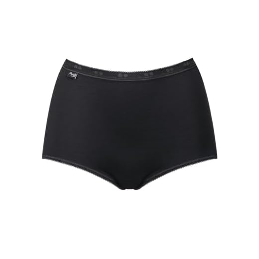 Sloggi Damen sloggi Basic+ Maxi 3P Taillenslip Schwarz 52 EU