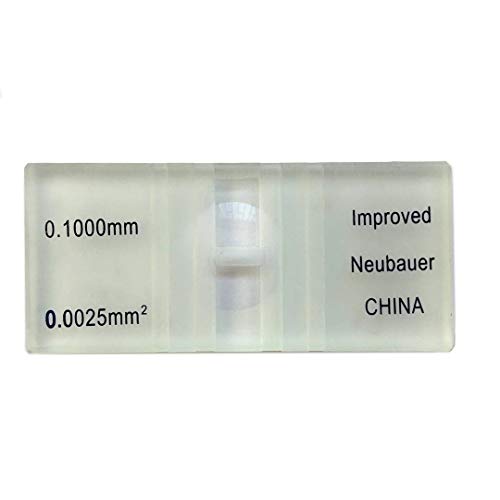 Hämozytometer Blood Counting Chamber mit 100 Cover Slips Hemacytometer...