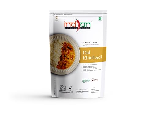Image of Indian Kitchen Foods Instant Dal Khichadi - Freeze Dried, Gluten-Free, Ready-to-Eat Indian Vegetarian Meal