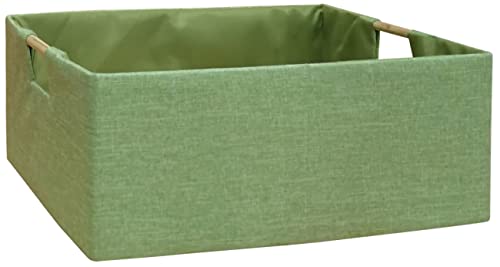Image of Storage Bin for Shelves Rectangle Closet Baskets Foldable Box with Handles, Gray Storage Bins, Storage Boxes for Home Office Car Dormroom