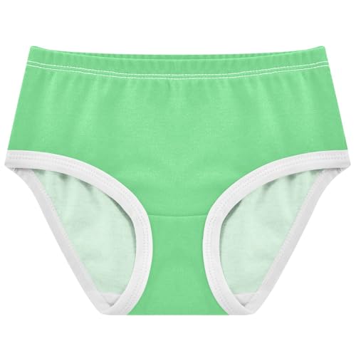 Joisal Aesthetic Toddler Girls Underwear 2t Cotton Panties Little Girl Light Malachite Green Kids Undies Briefs