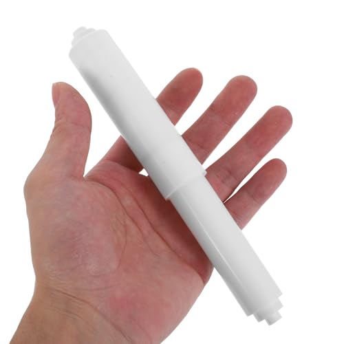 Varilla de resorte para soporte de papel higiénico SHINEOFI de plástico blanco pack de 4 unidades 5