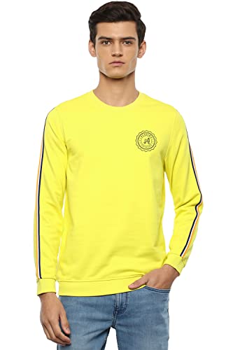 Image of Van Heusen Men's Cotton Blend Round Neck Hoodie