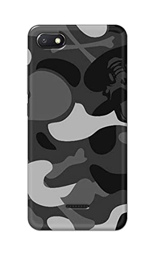 Image of Printed Hard Back Cover Case for Mi Redmi 6A Back Cover (Army Pattern) -1302