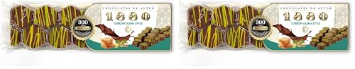 1880 - Turrón Chocolates de Autor Estilo Dubai 200g, Crema de Pistacho con Masa Kataifi y Chocolate con Leche, Textura Crujiente, Elaborado en Jijona, Calidad Suprema, Tradición Familiar desde 1880