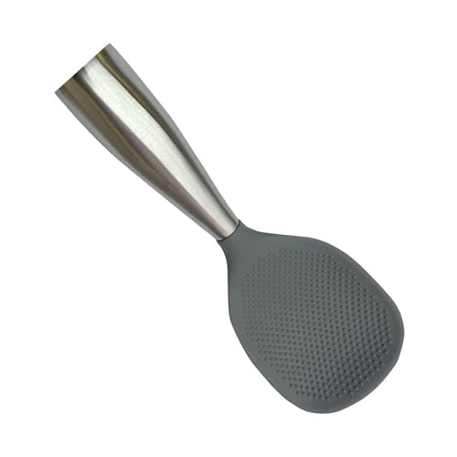 manhegari Cuchara de pie de silicona antiadherente, herramientas de cocina resistentes al calor, utensilios de cocina multifuncionales para sopa, servir fideos