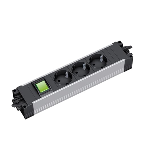 Bachmann Step In Alluminio, 3 X Cee7/3, 1 X Interruttore Gst18