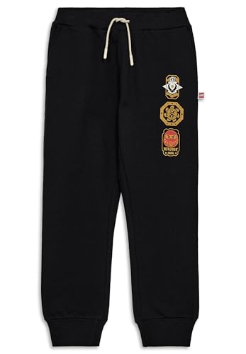 Image of Kabooki LEGO® Ninjago® Children's Jogging Bottoms for Boys and Girls, Soft Sweat Fabric and Adjustable Waistband, Comfortable Everyday Sweatpants with Print, black, 152