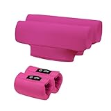 Underarm Crutch's Pad and Hand Grip Covers Universal Forearm Handle Padded Cushion Sets Accessories for Crutches Pads for Armpits (Rose Red)