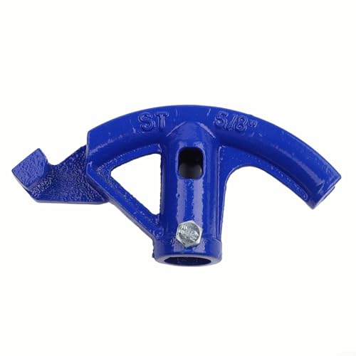Dobladora manual portátil de tubos de acero para tubos de 5/8 a 1-1/4 pulgadas, longitud máxima de 34 pulgadas, herramienta de doblado de conductos azul resistente para cobre y aluminio (5/8)