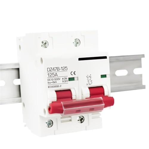 Interruptor protector de polo positivo y negativo DZ47 125A para aislamiento de corriente