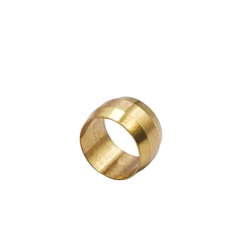 Metal Pipe Adapter 10pcs Brass Ferrule Seal Rings, Double Taper Sleeves for Tube Connectors, Compression Sleeve(4mm)