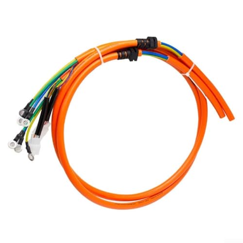 Electric Bicycle Motor Extension Cable, Pure Copper 5-Wire Hall Sensor Wire for 400W-4000W Hub & Differential Motors, High Temp Resistant E-Bike Scooter Wiring Harness, 1.2m(5 square)