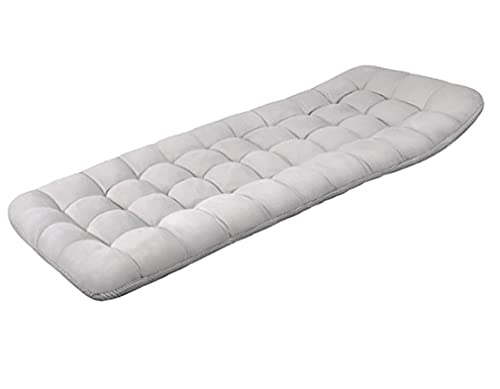 Tapis de chaise gris confortable pour chaise longue de patio pliable