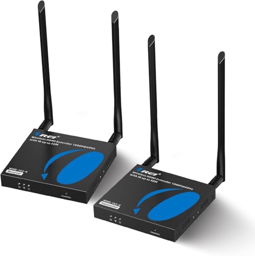 Image of OREI Wireless HDMI Transmitter & Receiver Extender Upto 165ft 1080p 5.1-5.2 Ghz Perfect for Streaming from Laptop to HDTV/Projector IR Support Low Latency - WHD-165-K