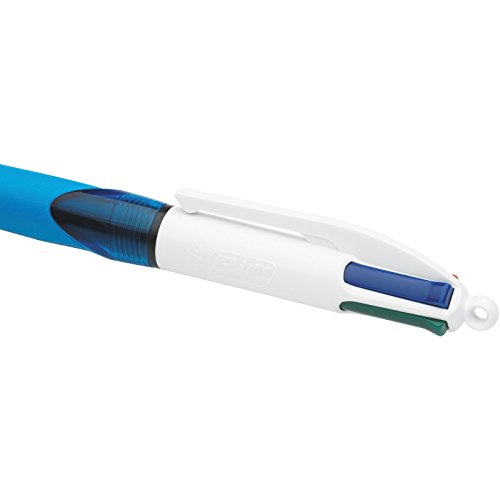 BiC 4 Colour Grip - Paquete de 3 bolígrafos, tinta de 4 colores