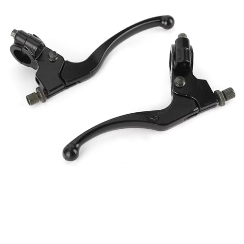 Hapivida Maneta de embrague y freno, Palanca universal de aleación de acero dura 22mm para motocross ATV y moto todoterreno Control preciso y reducción de fatiga