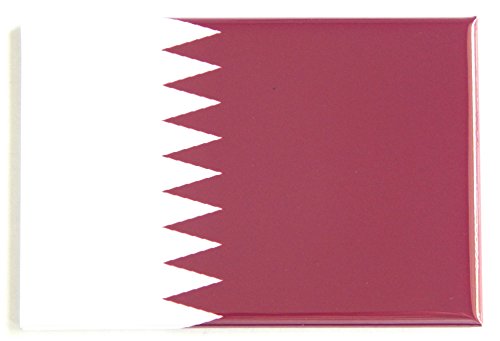 Flag of Qatar Fridge Magnet (2 x 3 inches)