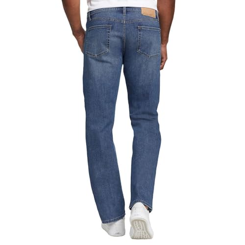 Eddie Bauer Men's Classic Straight Fit Stretch Denim Jeans (US, Waist Inseam, 30, 34, Regular, Regular, Blue)2