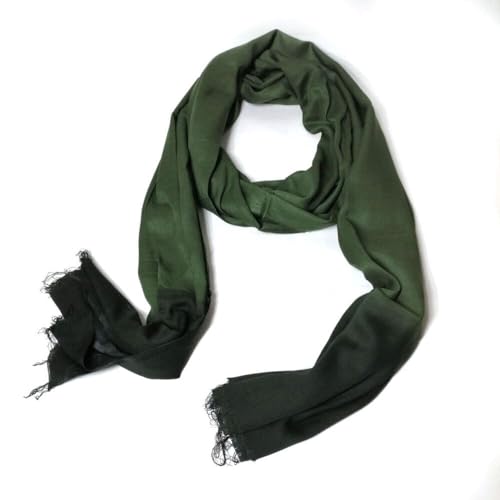 Moroccan Scarf, Long Tuareg Moroccan Scarf Dark Green Color Ethnic Turban Sahara Berber Handmade Unisex Adult