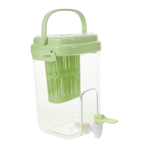 BIUDECO 冷蔵庫用蛇口付きウォータージャグ 大容量 プラスチック製 耐久 飲料ディスペンサー 家用アイスティーピッチャー夏季冷水壺