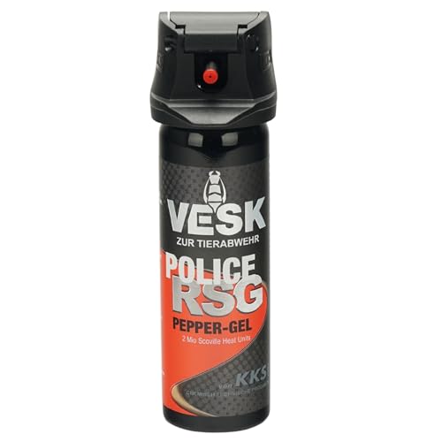 Pfefferspray Pfeffergel VESK RSG Police Gel 63 ml Sprühkopf mit Federdeckelkappe