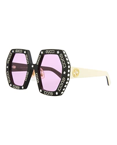 Gucci Square/Rectangle Sunglasses Black Ivory Pink Luxury Eyewear Made In Italy Acetate Frame Designer Fashion for Everyday Luxury2