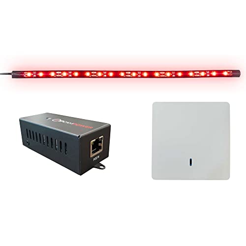 IPCamPower POE Powered Server Rack LED Light Kit - Wireless Light Switch - Ambient Lighting for Your Network Cabinet and AV Enclosure (Red) IPCamPower POE Powered Server Rack LED Light Kit - Wireless Light Switch - Ambient Lighting for Your Network Cabinet and AV Enclosure (Red)