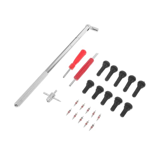 HOLIDYOYO 36Pcs Tire Valve Tool Kit Valve Core Remover Installer Durable Rubber Snap Valve Stem Puller for Tire Maintenance Auto Repair Personal Use