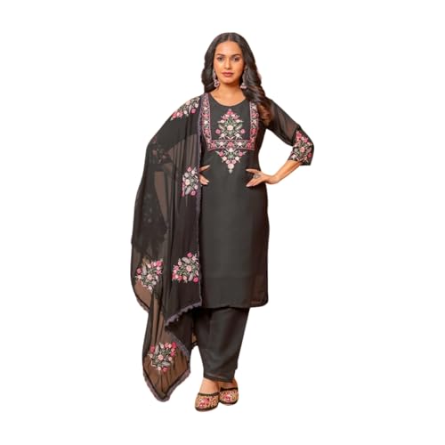 Chemisier femme noir S Shiv Textiles haut chic manches longues