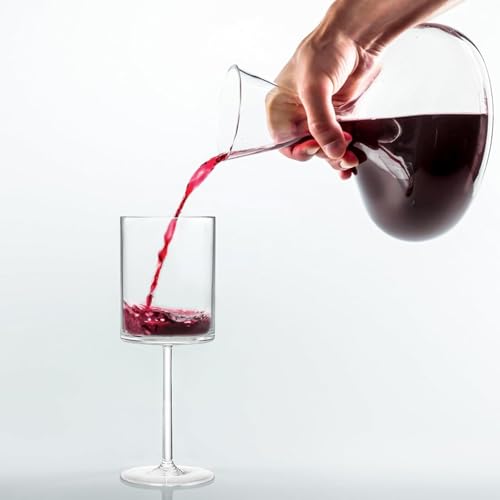 Image of Premium Wine Glasses 300ml, Set of 4 Long Wine, Burgundy Clear Glasses with Stem for Wedding Anniversary, Birthday, Gift (RKT-04, Set of 4)
