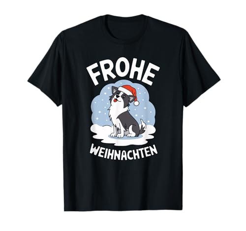 Feliz Navidad Border Collie Frohe Weihnachten Camiseta
